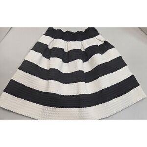 Alt B Skirt  Womens Medium A-line Vintage Inspired Black And White Elastic